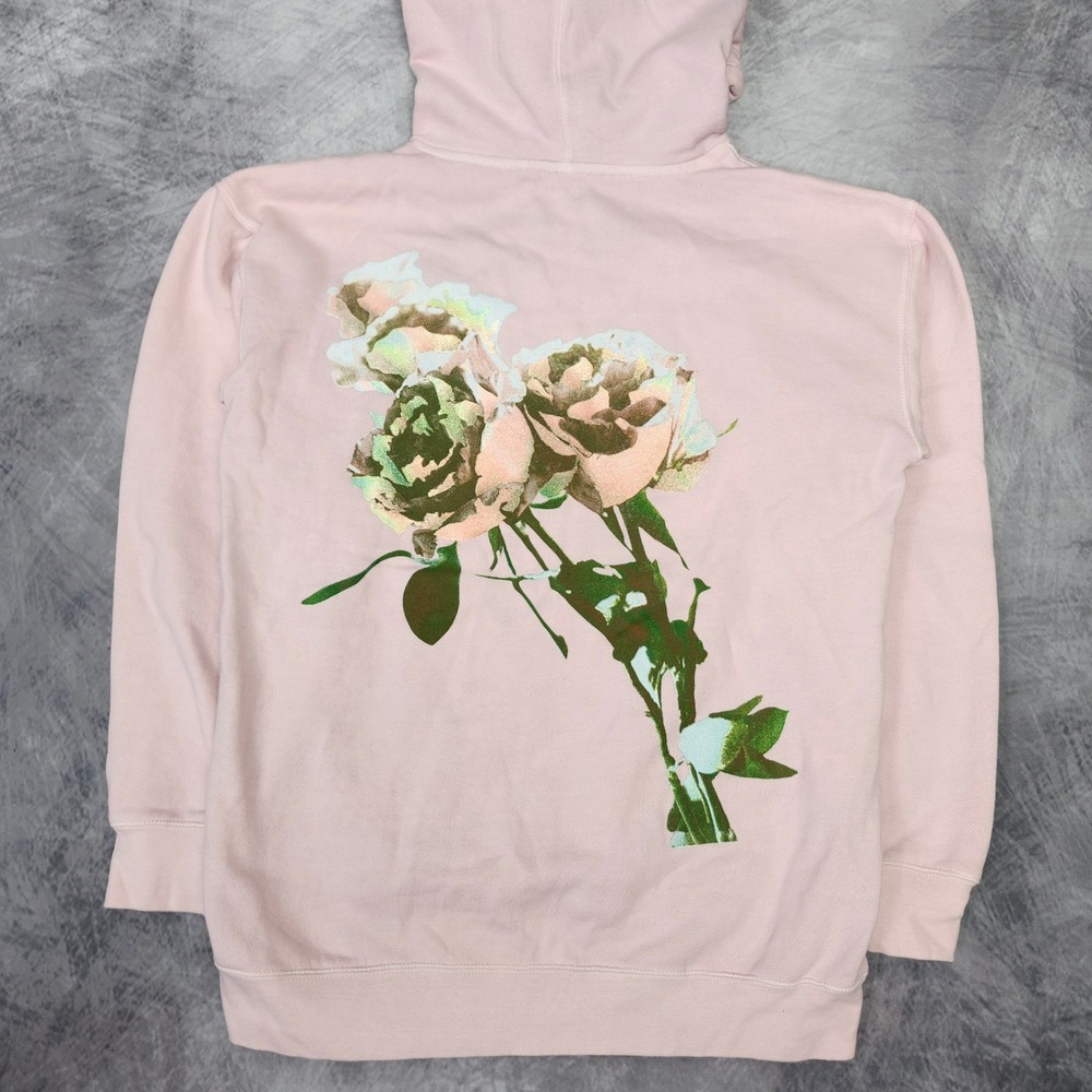 Taylor Swift Lover Album Pink Glitter Rose Hoodie Sweatshirt Small Swiftie